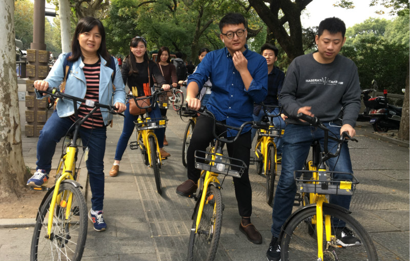 杭州騎自行車